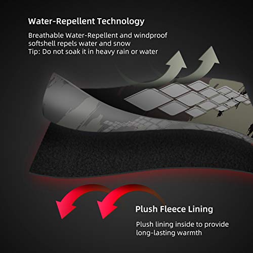 Image of RUNCL Fishing Gloves Winter Warm RAGUEL, Touchscreen Outdoor Fishing Gloves, Neoprene 3 Cut Fingers Cycling Gloves, Convertible Windproof for Men Women Ice Fishing Photography Kayaking