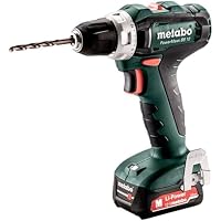 Metabo Akku-Bohrschrauber PowerMaxx BS 12 (601036500) 12V 2x Li-Ion; Ladegerät SC 30; metaBOX 118, Art des Akkupacks: Li-Ion , Akkuspannung: 12 V, Akkukapazität: 2 x 2 Ah – Ansicht 2