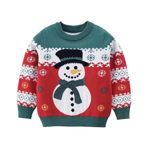 Image of Ugly Christmas Sweater for Girls Funny Xmas Knit Pullover Shirts Kids Child Holiday Jumper Tops Outfit 2-14 Years