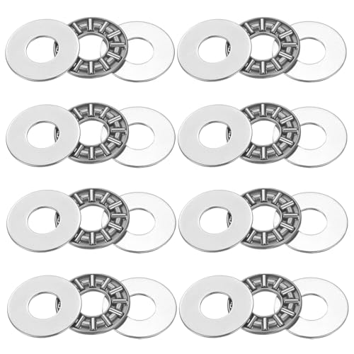 Image of sourcing map 8 Sets AXK1024 Thrust Needle Roller Bearings with Washers