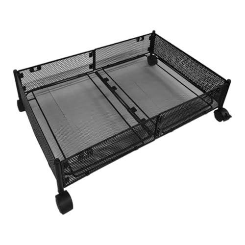 F Fityle Cesto portaoggetti sottoletto, Contenitore portaoggetti, Scorrevole Portatile, con Ruote, Organizer sottoletto, cassetto portaoggetti per la casa,