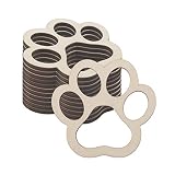 Material: Wood. Size: Approx. 3.1x3.3 inch / 8x8.5 cm. Made of natural wood, laser cut and polished. Lovely Design: Wooden paw claws shaped design ornaments, cute and funny. Perfect to be decorated with stains, inks, paint and embellishments. DIY Fun...