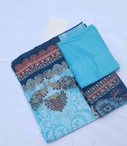 Image of SAMREEN TEXTILE Women's Cotton Floral Printed Unstitched Salwar Suit Dress Material With Dupatta