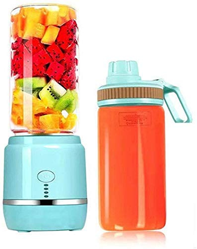 Mini tragbarer Mixer, wiederaufladbare USB-Saftmischung Obstmischmaschine, 400 ml Babynahrung Smoothie Milkshake Maker Obstmischer Saftpresse