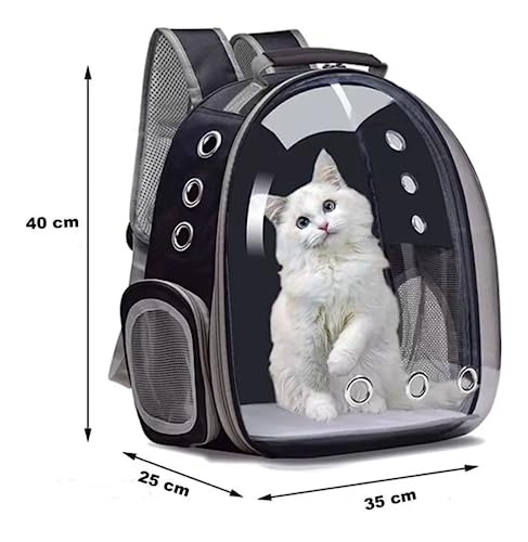 Mochila De Transporte Para Pets Cachorros E Gatos Com Ventilação Transparente E Visão Panorâmica Bol