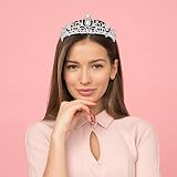 Tiara kryształowa tiara 2 sztuki opakowaniu, tiara z grzebieniem, na ślub, urodziny, opaska na czoło