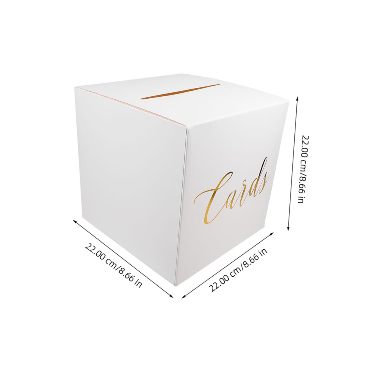 ABOOFAN 4 Sets Box Wedding Card Box Rustic Guest Name Him Card Boxes Case Elegant Bridesmaid for Thank Gold Planner Welcome Ceremony Decorative Keepsake Shower Cash White Paper