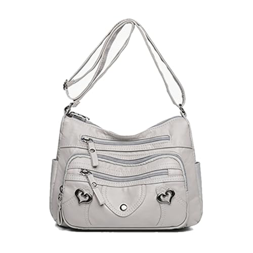 GearMstr Women's Faux Leather Crossbody Bag Grey by GearMstr - Used condition - US$13.43