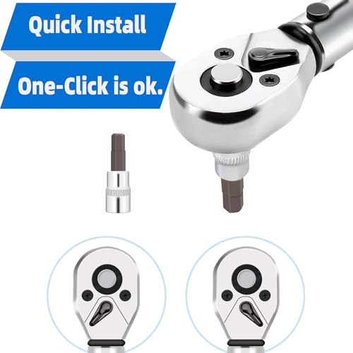 Clé dynamométrique 1/2″ – Haskyy – 60-330 Nm, cliquet réversible, mallette