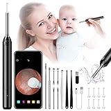 AWELOR Ear War Removal, Wireless Endoscope with 6 LED Lights, IP67 Waterproof Otoscope Ear Cleaner,...