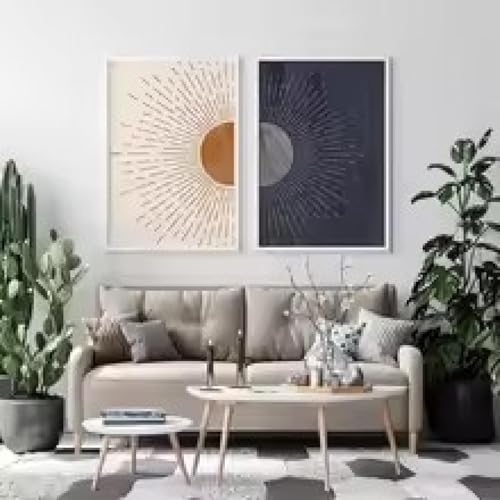 Affiches jour et nuit bohèmes pour sublimer la décoration de votre salon moderne