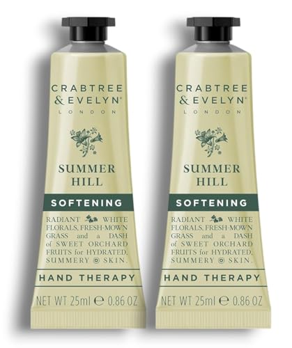 2x Crabtree and Evelyn | Summer Hill - Softening | Ultra Moisturizing Hand Therapy | 25g Each