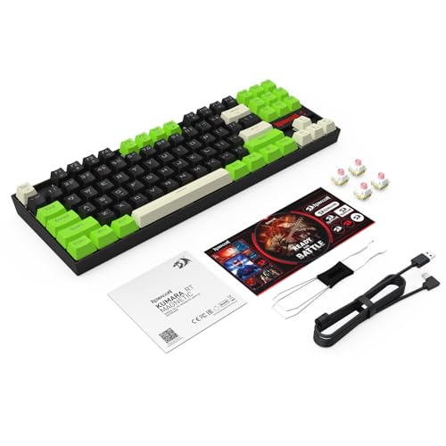 Image of Redragon K552BGC-M TKL 80% Gaming Keyboard, Magnetic Linear Switches, 8000Hz Polling Rate, 14 RGB Backlight Modes, Hot-Swappable Keys, Compact Wired Mechanical Keyboard for PC Gamers