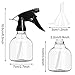 SUPERLELE Spray Bottles 7pcs 8oz Empty Plastic Spray Bottle with Adjustable Nozzle for Hair and Cleaning Solutions Includes Funnel and Labels