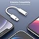 Tayte Kopfhörer Adapter für iPhone auf 3.5 mm [Zertifiziert Aux Adapter Audio Headset Adapter Konverter Kabel kompatibel für iPhone 14 13 12 11 Pro Max XS XR 8 7 Support All iOS System