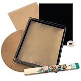 TRISMER Dauerbackfolie Grillmatte (4er Set) wiederverwendbar antihaftbeschichtet...