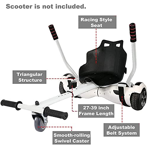 Asiento de hoverboard ergonómico para conducir sentado y evitar caídas 4
