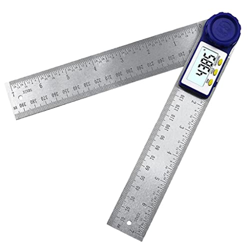 Baoblaze Transferidor Digital Ângulo Localizador Ângulo Medidor Medida Régua Ferramenta 217mm