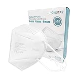 GreenBee-Powstay PM01A Mascarillas autofiltrantes de partículas FFP2 NR, 10 unidades