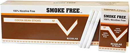 Smoke Free Herbal-Cigarettes Cocoa - 10 Packs Regular - 100% Tobacco - Nicotine Free - Non Addictive - Tobacco Substitute - Premium Regular Flavor (200 Sticks)