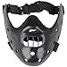 Produktbild Baijian Das Schweigen der Lämmer Hannibal Lecter Harz Masken Maskerade Cosplay Tanzparty Requisiten Halbe Gesichtsmaske Sammleredition Halloween Party Dekor Sammlerstück (Black)