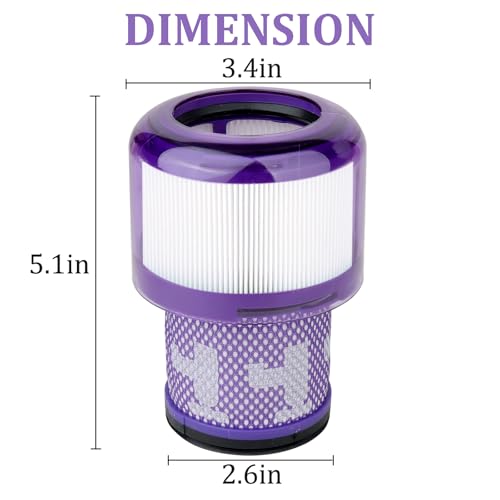 Image of Filter Replacement for Dyson V15 V11,3-Pack Cordless Vacuum Cleaner Filters