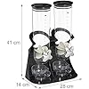 Relaxdays Cereal Dispenser Double Cereal Dispenser for Cereal ...