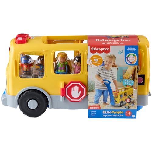 image for Fisher-Price Little People Toddler Learning Toy, Big Yellow School Bus