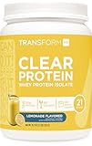 TransformHQ Clear Whey Protein Isolate (WPI) (Lemonade Flavored) 21 Servings - 20 Grams Protein Per Serving