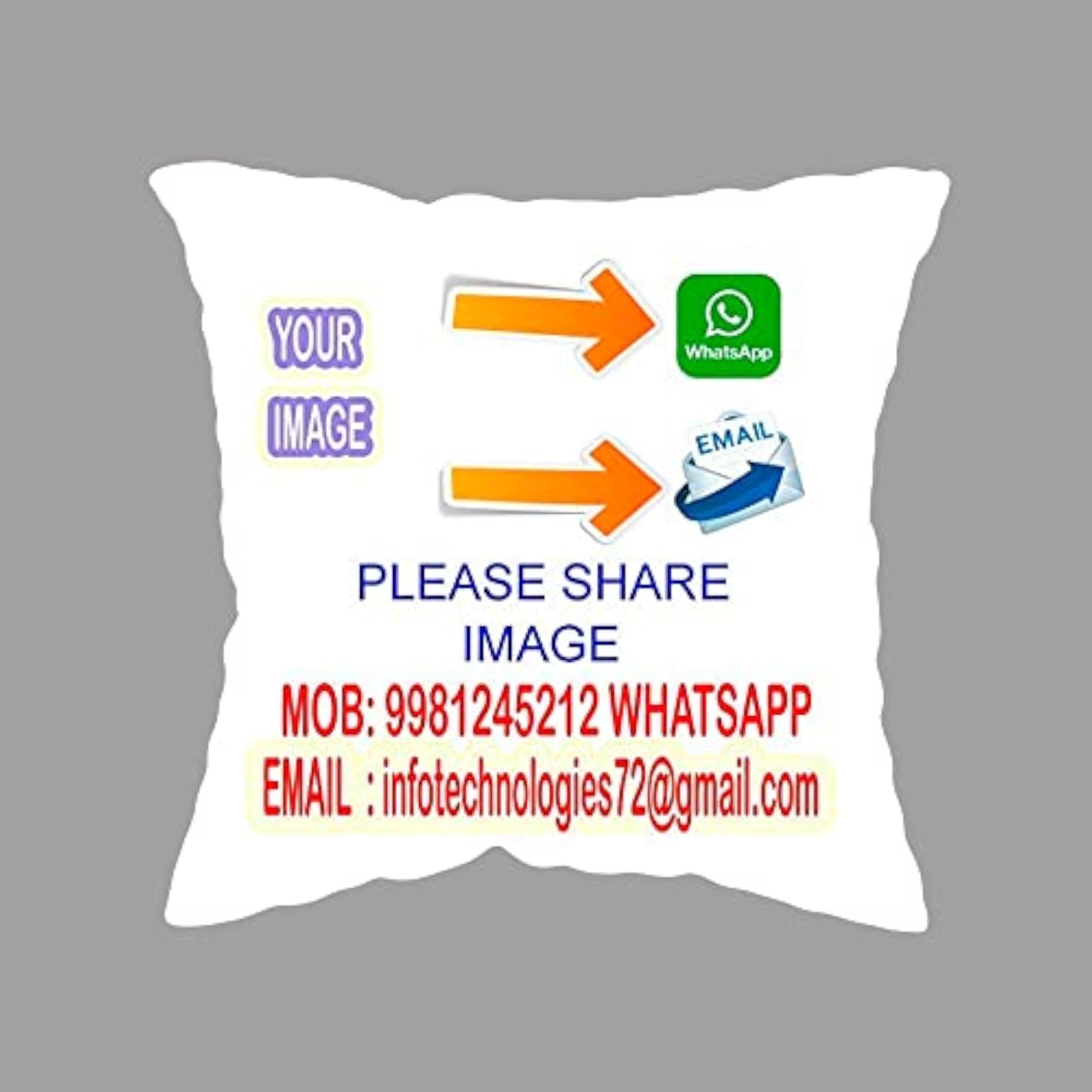 Customized Cushion Pillow with Your Photos
