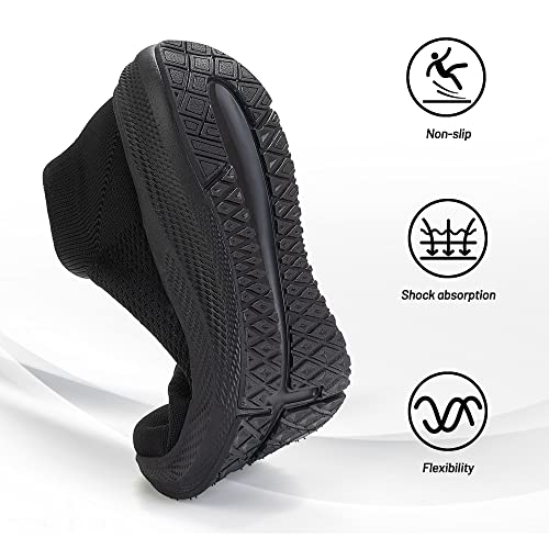 SHULOOK Womens Slip on Walking Shoes Comfort Lightweight Breathable Sock Shoe Non-Slip Mesh Casual Fashion Tennis Running Sneakers - Image 3