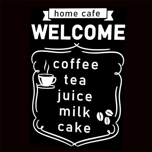 imoninn カフェ風ステッカー cafe 看板 メニュー コーヒーステッカー クラシカル/白色