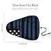 FOSKERV Fashion Bicyle Cushion Cover, Waterproof Non Slip Adjustable Bike Seat Cover for All Bicyles, Universal Bicycle Saddle Protector, American Blue Line Flag