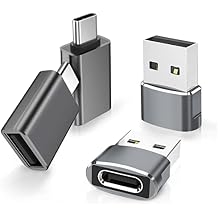 Elebase USB to USBC Adapter with Type C OTG Adaptor Set 4Pack,USBA Male to C Female Converter for Galaxy S24 S23 Plus Ultra FE,Z Fold Flip 7 6,Galaxy Tab S10 S9,Google Pixel 9 8,AirPods 4