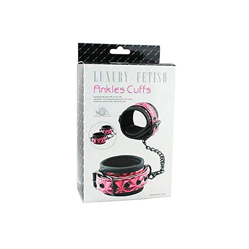 Algemas couro emborrachado rosa para tornozelos - Lovetoys