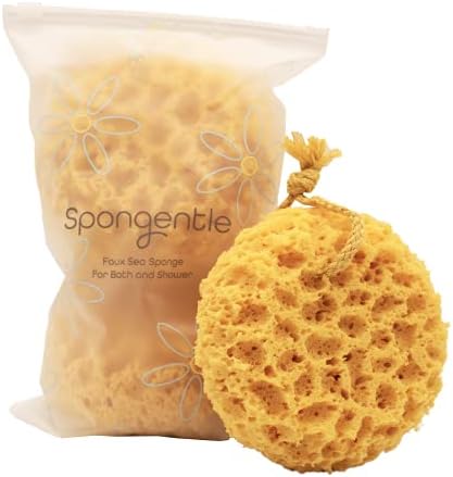 Spongentle Ultra Soft Body Sponge, for Bath and Shower, Multiple Textures for Gentle Cleansing and Deep Exfoliation, Generous and Rich Lather, for All Ages (Body Sponge Ultra Soft (3 Pieces))