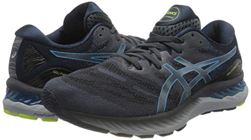 TÊNIS ASICS GEL-NIMBUS 23-MASCULINO-CARRIER GREY/DIGITAL AQUA Cor:Cinza;Tamanho:40;Gênero:Masculino