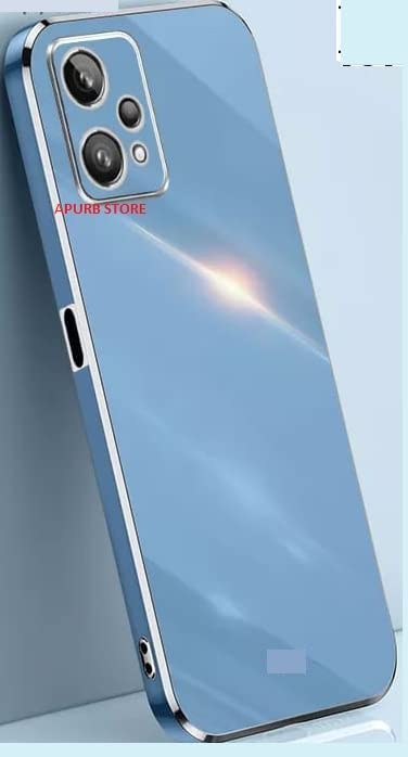 Apurb Store for Realme 9 Pro Plus 5G Plating Square Gold Frame Phone Case Luxury Soft Silicone Back Cover (for Realme 9 Pro Plus 5G, Blue) (B0BPPRV66X) Amazon Price History, Amazon Price Tracker