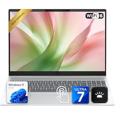 WOWPC Customized HP OmniBook 5 16" WUXGA 2K Touchscreen Laptop | Intel Core Ultra 7 Processor with AI Boost | 32GB DDR5 RAM | 4TB PCIe SSD | Win 11 | Backlit Keyboard | Wi-Fi 6 & Bluetooth 5.4
