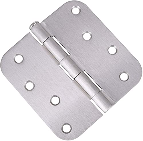 Pack Of 18 Residential Door Hinges - 4 Inch - Satin Nickel Finish - 5/8" Radius Corner By Stylever #TOP1