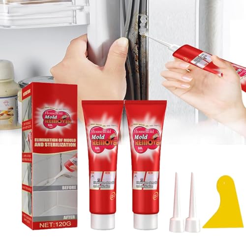 Tokyo Mart Miracle Gel, Tokyo Gel, Reiniger Entferner Gel, Reinigung Home Fliesen Badewanne Entferner Gel, für Silikon, Bad und Küche Fliesen und mehr (2 Stück)