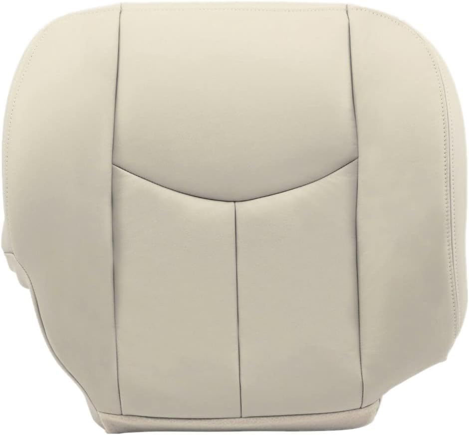 GXARTS Driver Side Bottom Replacement Seat Cover and Top Lean Back 522 or 52i Shale Light Tan Compatible with Chevy Tahoe Suburban 1500 2500 2003 GMC Yukon Yukon XL 2004 2005 2006