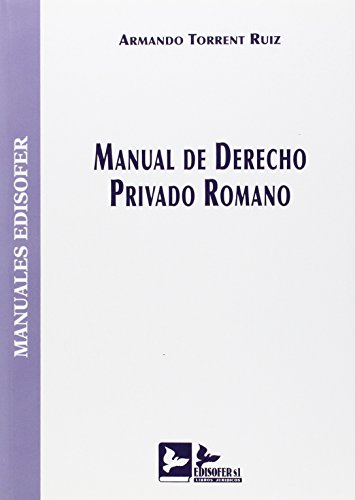 Portada de Manual de Derecho Privado Romano