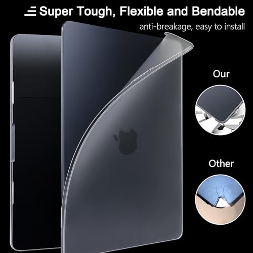Funda para MacBook Pro 14 M3 rígida mate y transparente A2918 A2992 3
