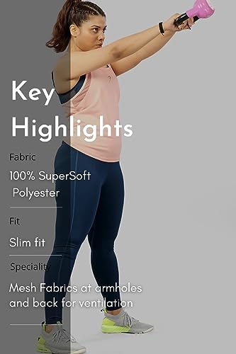Image of Bold Melange Women's Comfort Fit Activewear Sports and Gym Tank Top