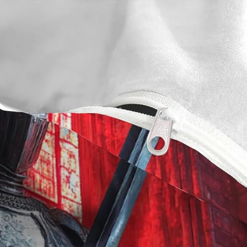 Housse de couette 3D facile à enfiler avec son zip invisible