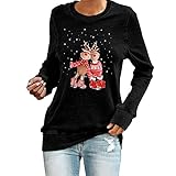 Material Das Lässige Langarmshirt für Damen besteht Aus Weichem und bequemem Stretchmaterial Aus 95% Polyester und 5% Elasthan. Siente transpirable, ligero, agradable para la piel y cómodo de llevar todo el día