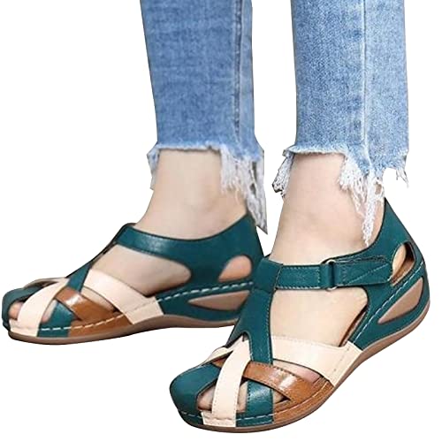 Sandales pour femme avec chaussures confort marche et semelle plate