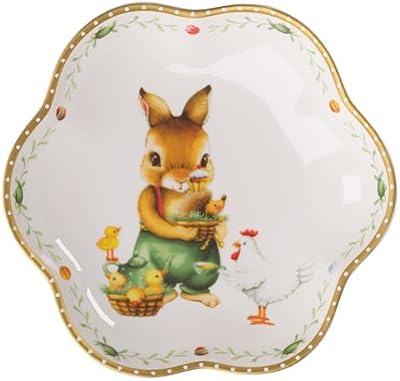 Villeroy & Boch - Annual Easter Edition Jahresschale 2026 bunt, Schale Keramik, Schüssel, Bowl, Ostern Deko, Oster Dekoration, Osterdeko, Limitiertes Sammlerstück, Premium Bone Porzellan