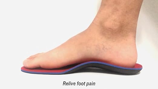 PCSsole Hoge Steunzolen Orthesen binnenzool Inlegzolen voor platvoeten, plantaire fasciitis, voetpijn, pronatie, hielpijn voor mannen en vrouwen (EU46-47(29.5cm